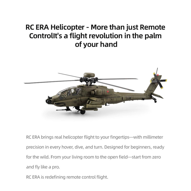 طائرة هليكوبتر RC ERA C170 AH6 - مراجعة Rc Helicopter Single Rotor وسعره